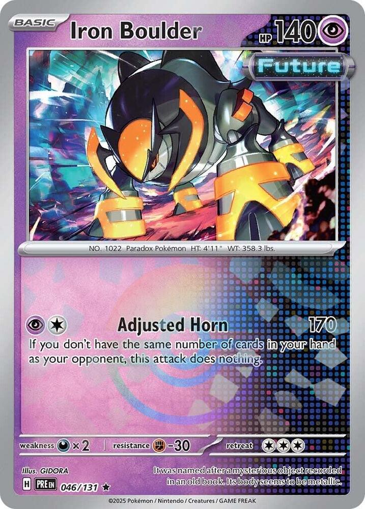 Iron Boulder (046/131) (Poke Ball Pattern) [Scarlet & Violet: Prismatic Evolutions] | Rock City Comics