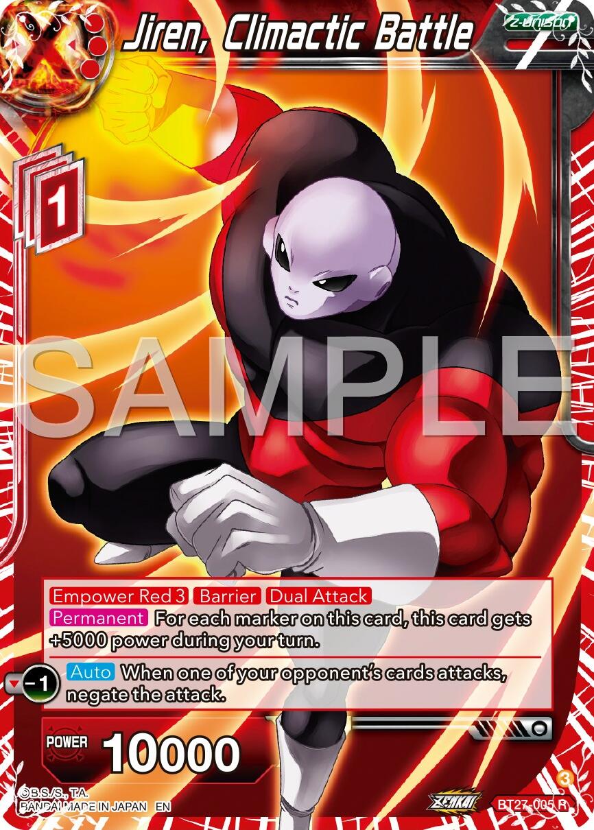 Jiren, Climactic Battle (BT27-005) [History of Z] | Rock City Comics