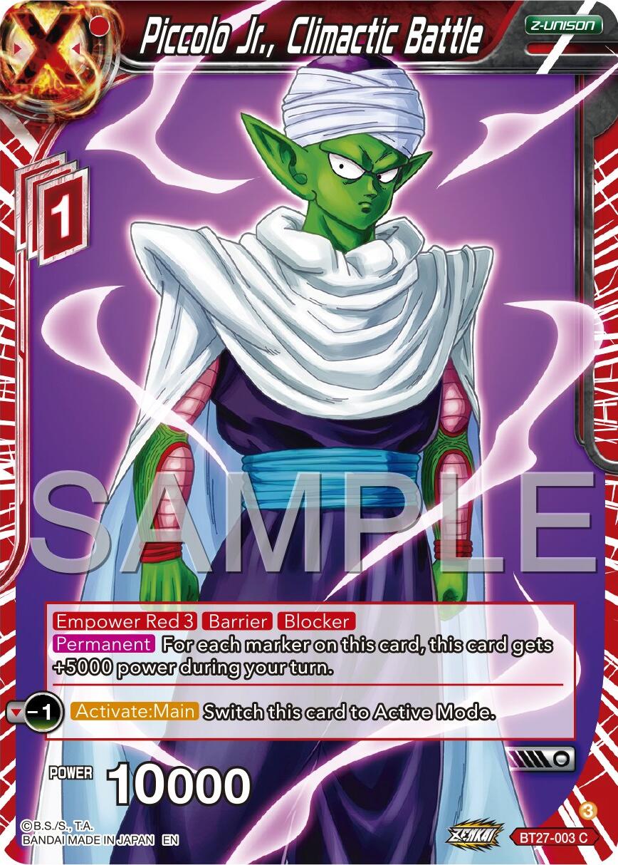 Piccolo Jr., Climactic Battle (BT27-003) [History of Z] | Rock City Comics