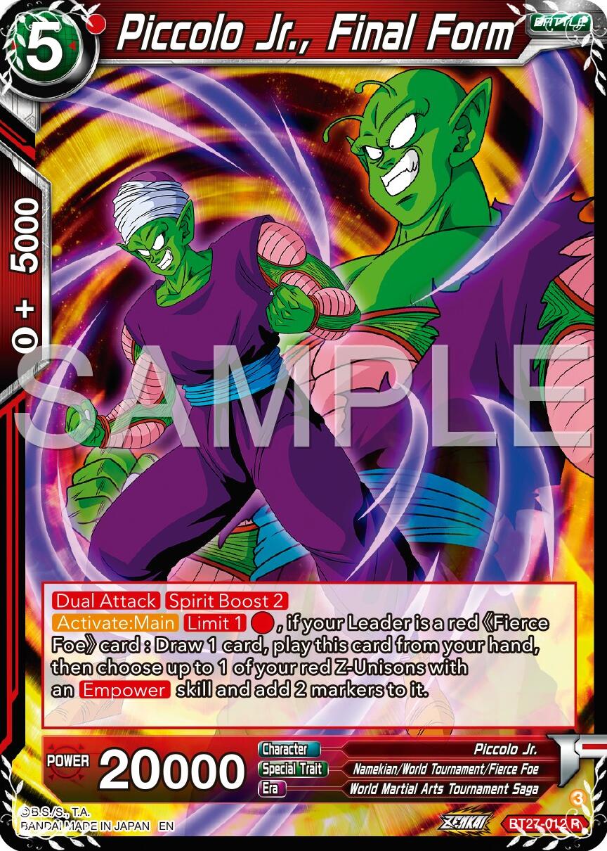 Piccolo Jr., Final Form (BT27-012) [History of Z] | Rock City Comics