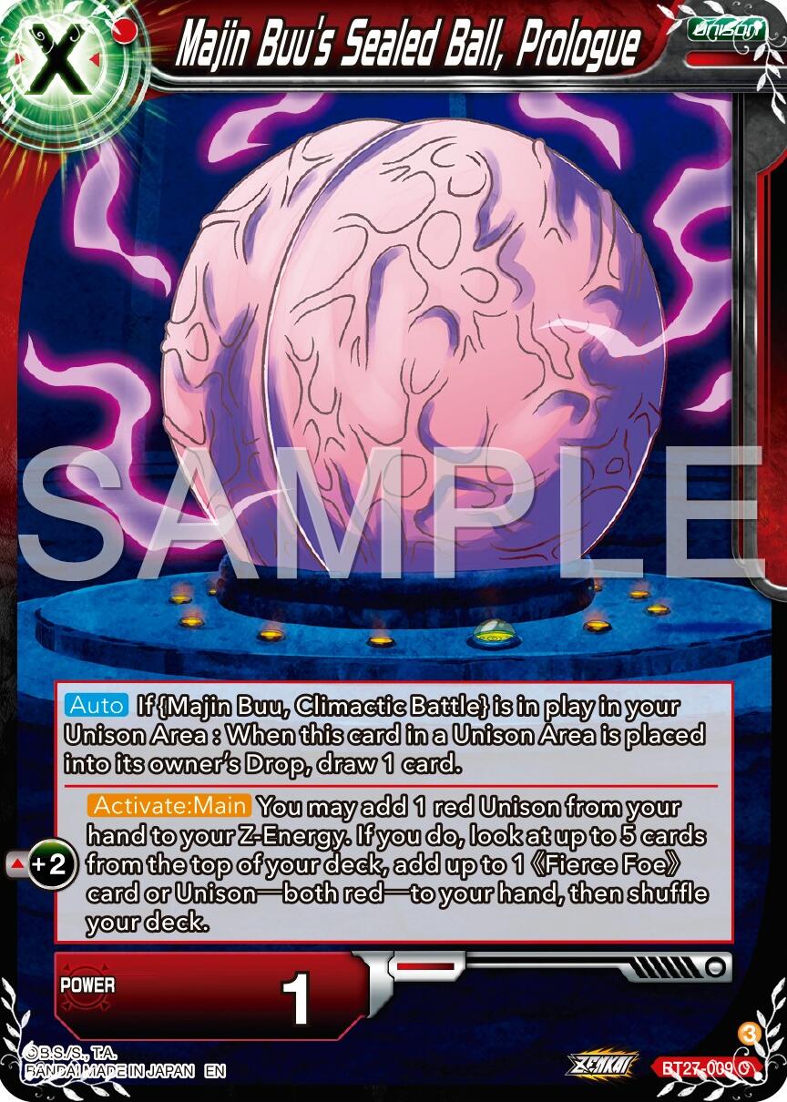 Majin Buu's Sealed Ball, Prologue (BT27-009) [History of Z] | Rock City Comics