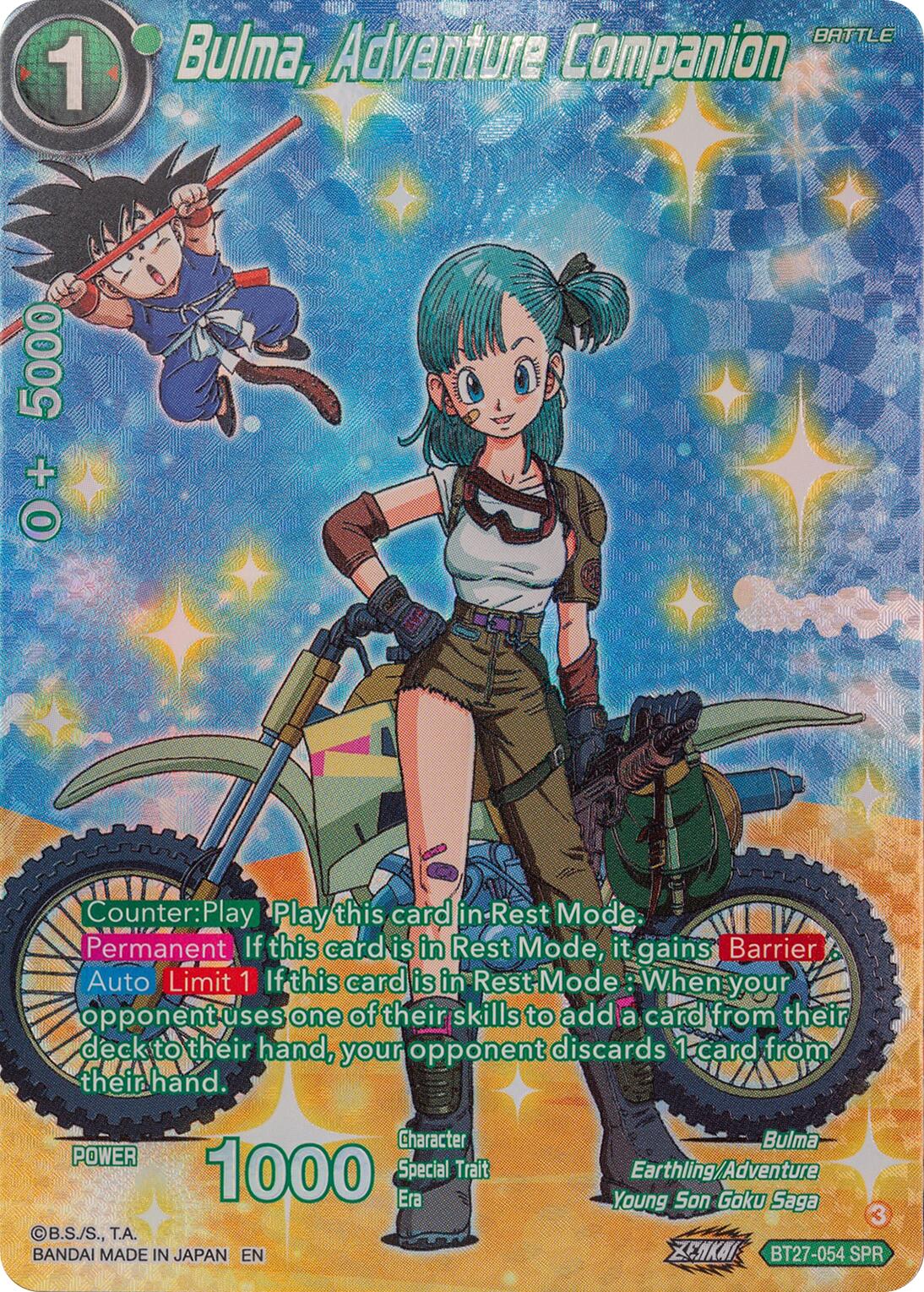 Bulma, Adventure Companion (SPR) (BT27-054) [History of Z] | Rock City Comics