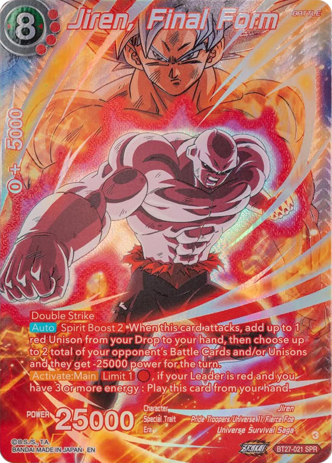 Jiren, Final Form (SPR) (BT27-021) [History of Z] | Rock City Comics