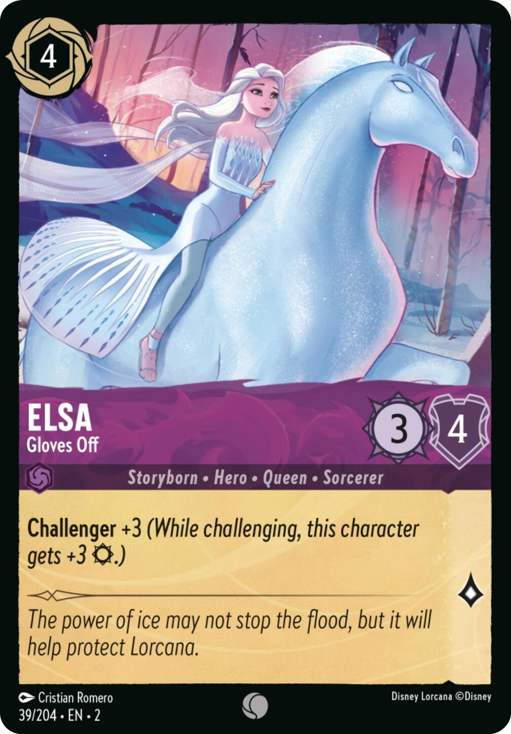 Elsa - Gloves Off (Errata Version) (39/204) [Rise of the Floodborn] | Rock City Comics