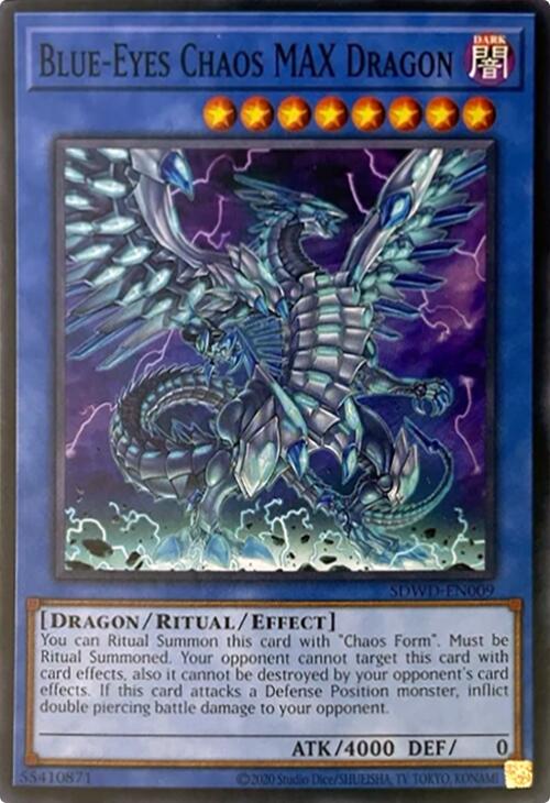 Blue-Eyes Chaos MAX Dragon (Unlimited Misprint) [SDWD-EN009] Common | Rock City Comics