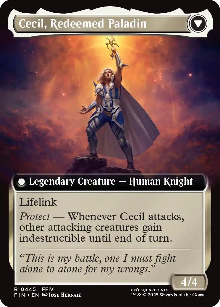 Cecil, Dark Knight // Cecil, Redeemed Paladin (Extended Art) [FINAL FANTASY] | Rock City Comics