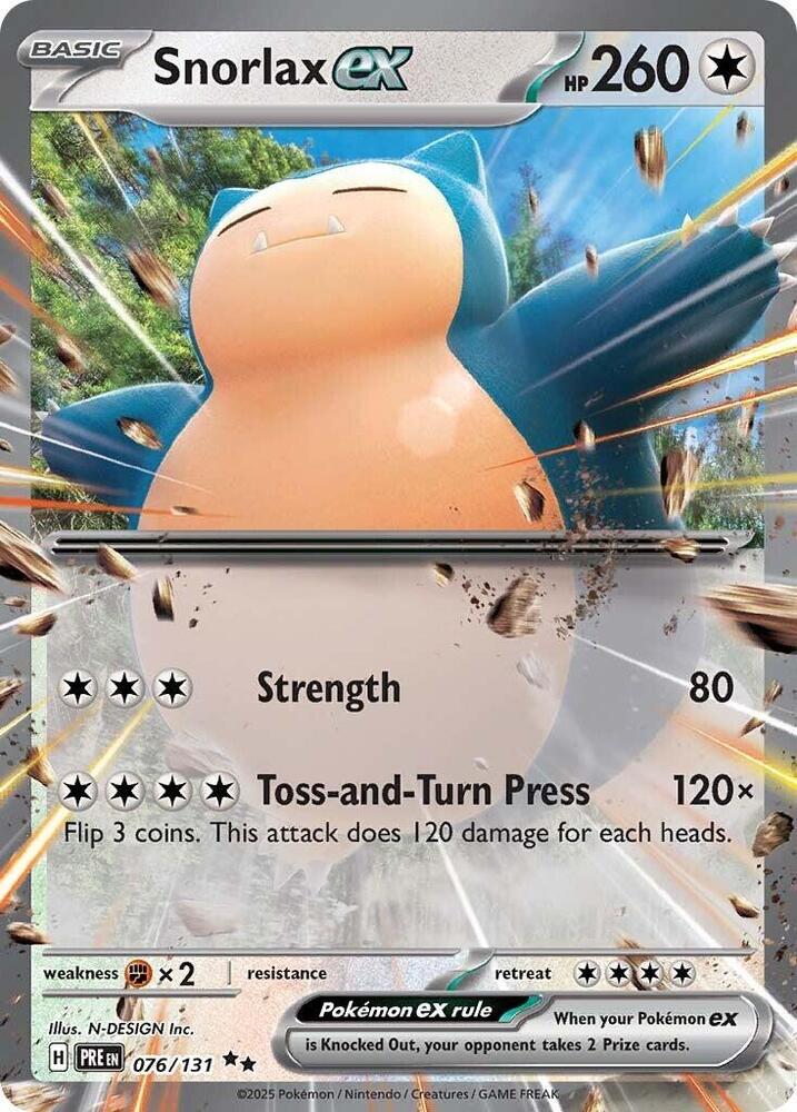Snorlax ex (076/131) [Scarlet & Violet: Prismatic Evolutions] | Rock City Comics