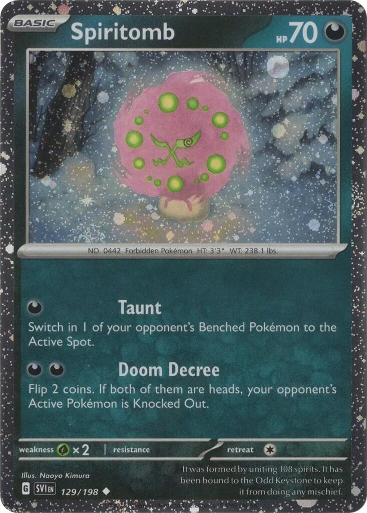 Spiritomb (129/198) (Cosmo Holo) [Scarlet & Violet: Black Star Promos] | Rock City Comics