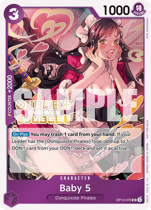 Baby 5 (Judge Pack Vol. 5) [One Piece Promotion Cards] | Rock City Comics