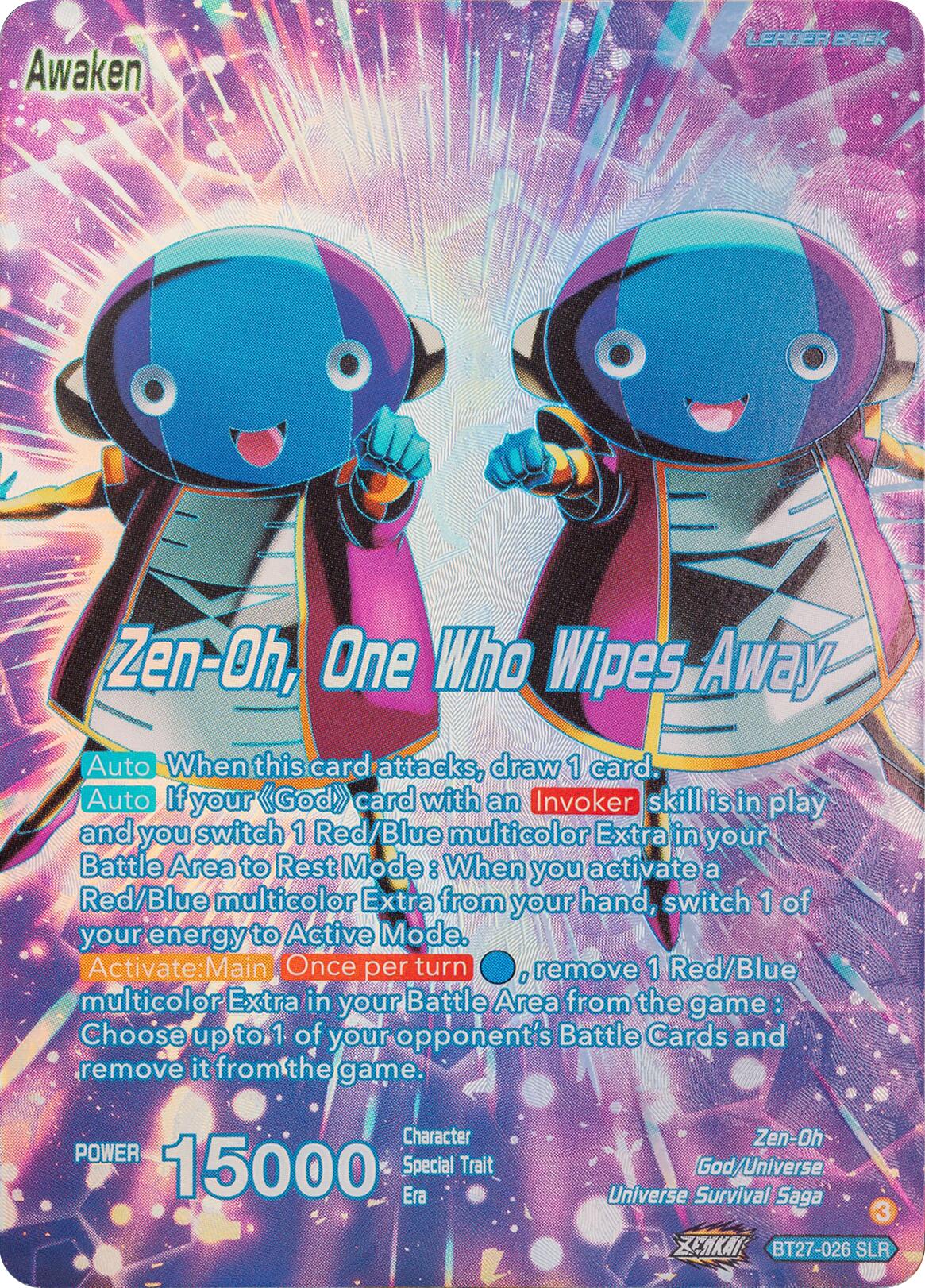 Zen-Oh // Zen-Oh, One Who Wipes Away (SLR) (BT27-026) [History of Z] | Rock City Comics