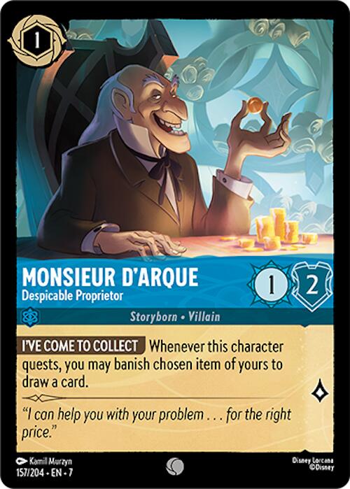 Monsieur D'Arque - Despicable Proprietor (157/204) [Archazia's Island] | Rock City Comics