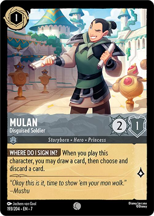 Mulan - Disguised Soldier (193/204) [Archazia's Island] | Rock City Comics