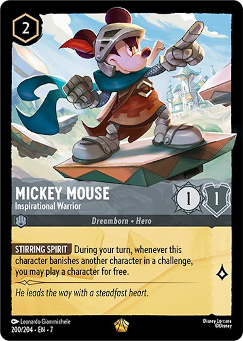 Mickey Mouse - Inspirational Warrior (200/204) [Archazia's Island] | Rock City Comics