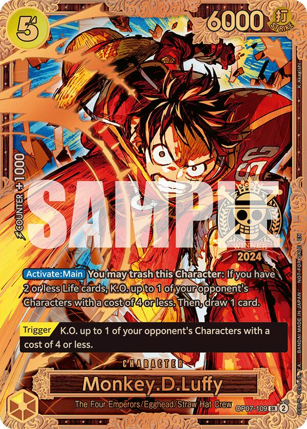 Monkey.D.Luffy (Championship 2024 World Final 3rd Place) [One Piece Promotion Cards] | Rock City Comics