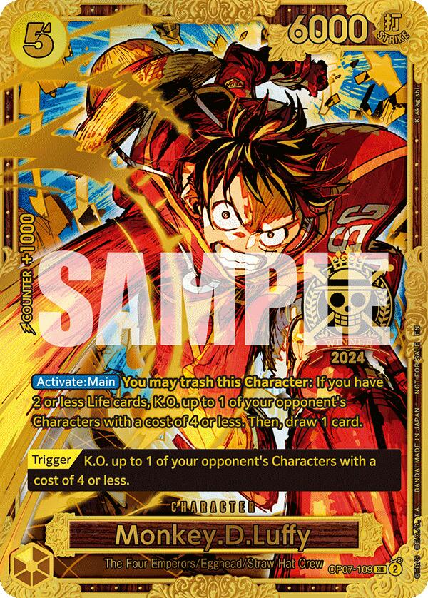 Monkey.D.Luffy (Championship 2024 World Final 1st Place) [One Piece Promotion Cards] | Rock City Comics