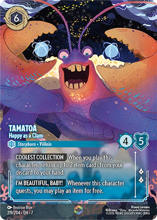 Tamatoa - Happy as a Clam (Enchanted) (219/204) [Archazia's Island] | Rock City Comics