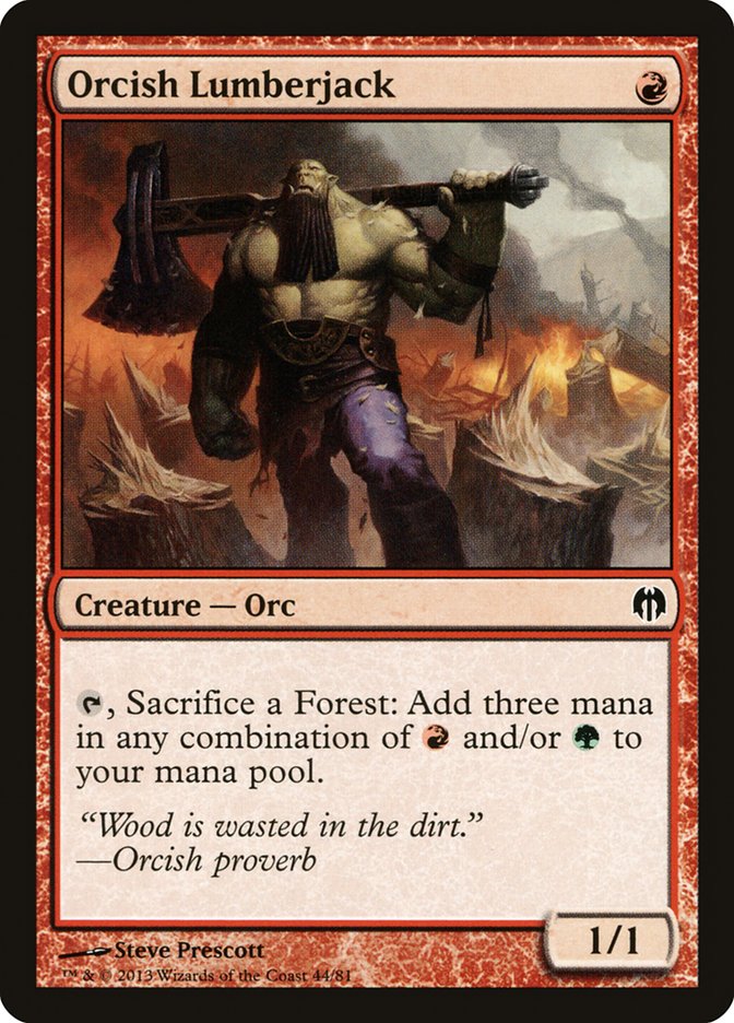 Orcish Lumberjack [Duel Decks: Heroes vs. Monsters] | Rock City Comics