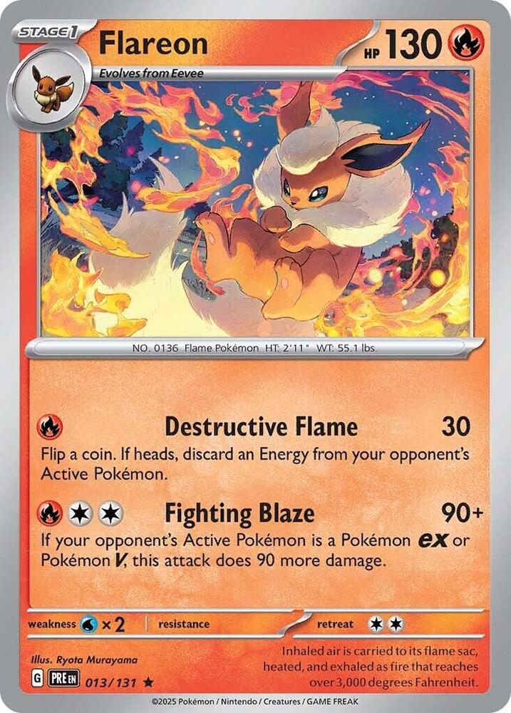 Flareon (013/131) [Scarlet & Violet: Prismatic Evolutions] | Rock City Comics