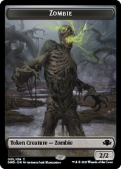 Zombie // Elemental Double-Sided Token [Dominaria Remastered Tokens] | Rock City Comics