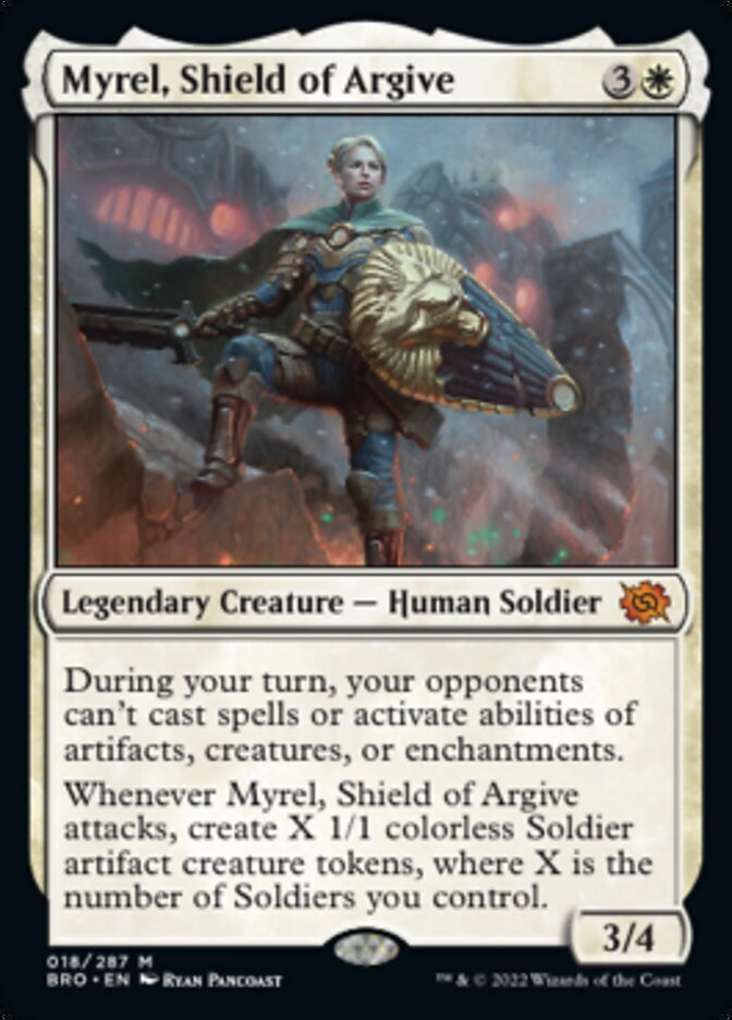 Myrel, Shield of Argive (Promo Pack) [The Brothers' War Promos] | Rock City Comics