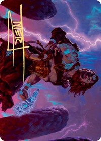 Toralf, God of Fury Art Card (Gold-Stamped Signature) [Kaldheim Art Series] | Rock City Comics