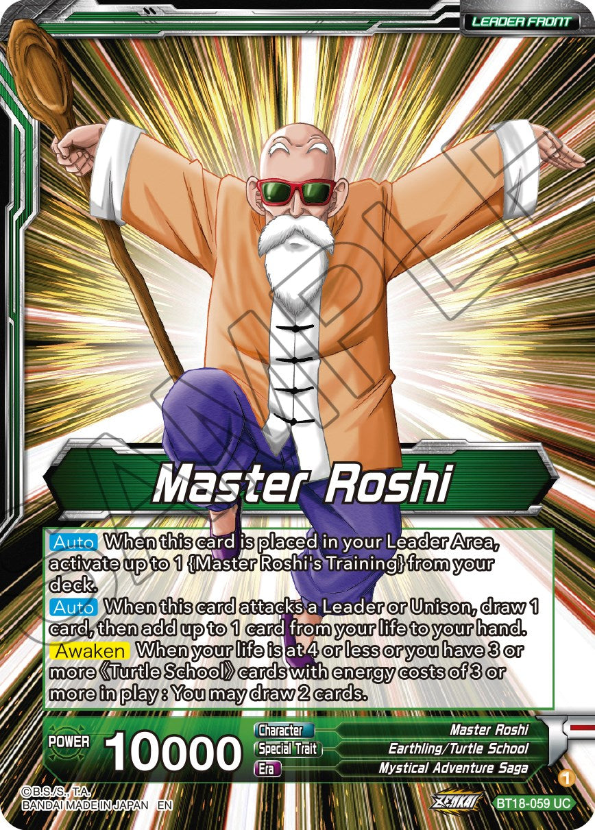 Master Roshi // Son Goku, Krillin, Yamcha, & Master Roshi, Reunited (BT18-059) [Dawn of the Z-Legends] | Rock City Comics