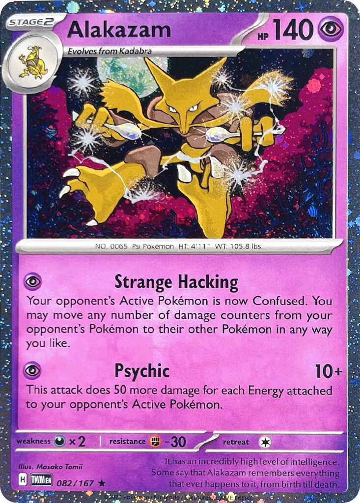 Alakazam (082/167) (Cosmos Holo) [Scarlet & Violet: Twilight Masquerade] | Rock City Comics