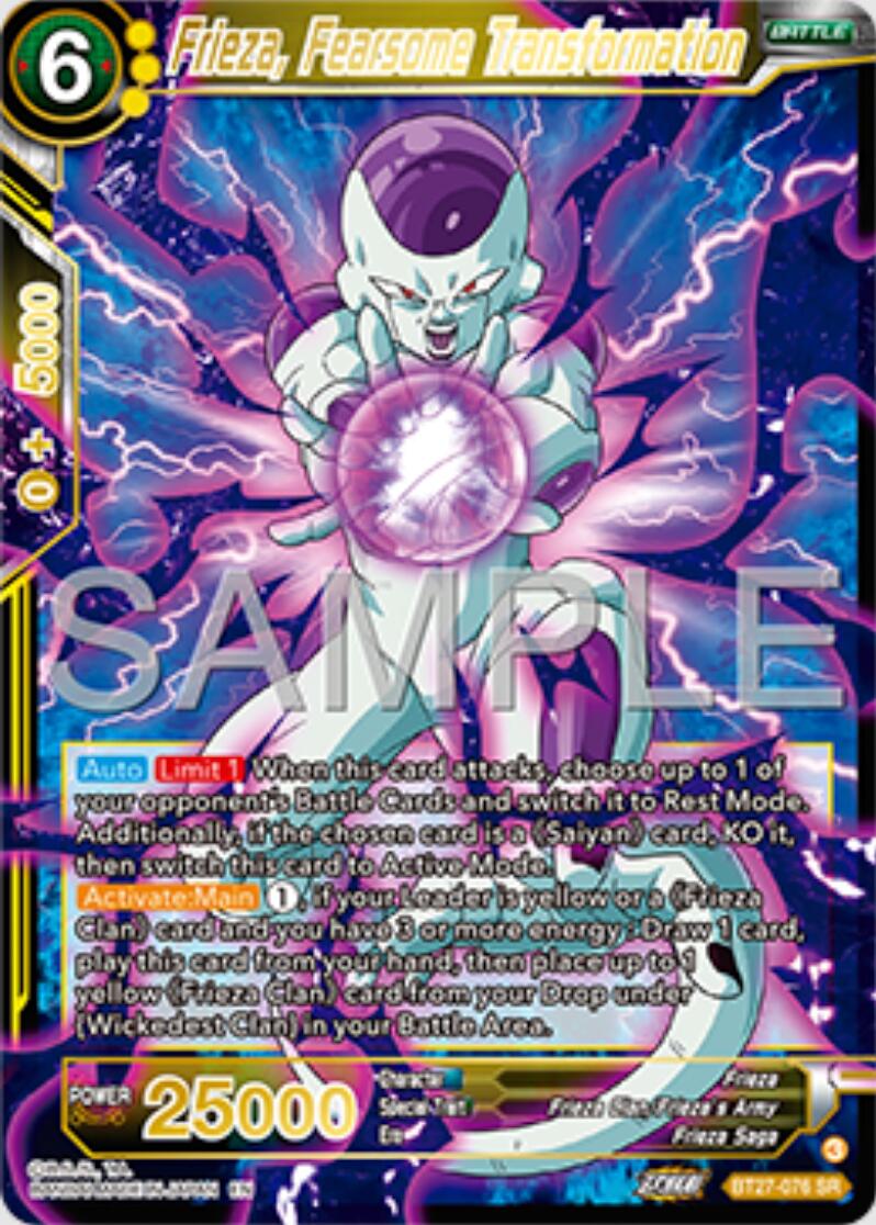 Frieza, Fearsome Transformation (BT27-076) [History of Z] | Rock City Comics