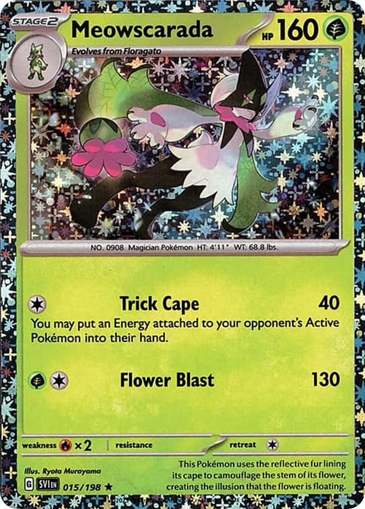 Meowscarada (015/198) (Sparkle Holo) [Miscellaneous Cards] | Rock City Comics