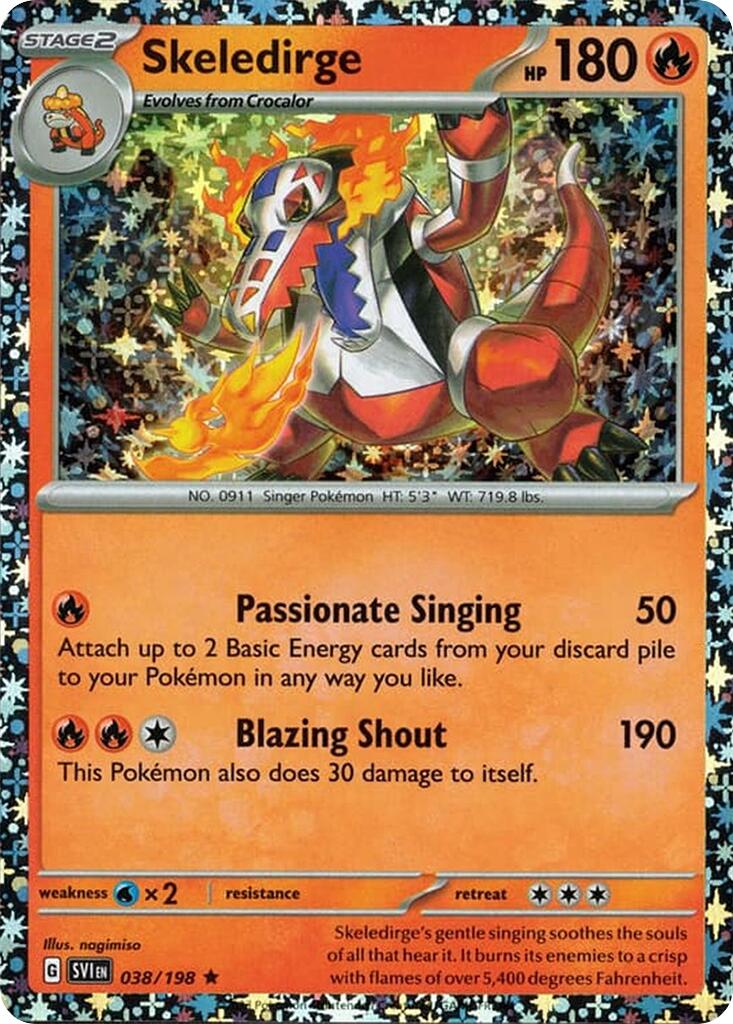 Skeledirge (038/198) (Sparkle Holo) [Miscellaneous Cards] | Rock City Comics