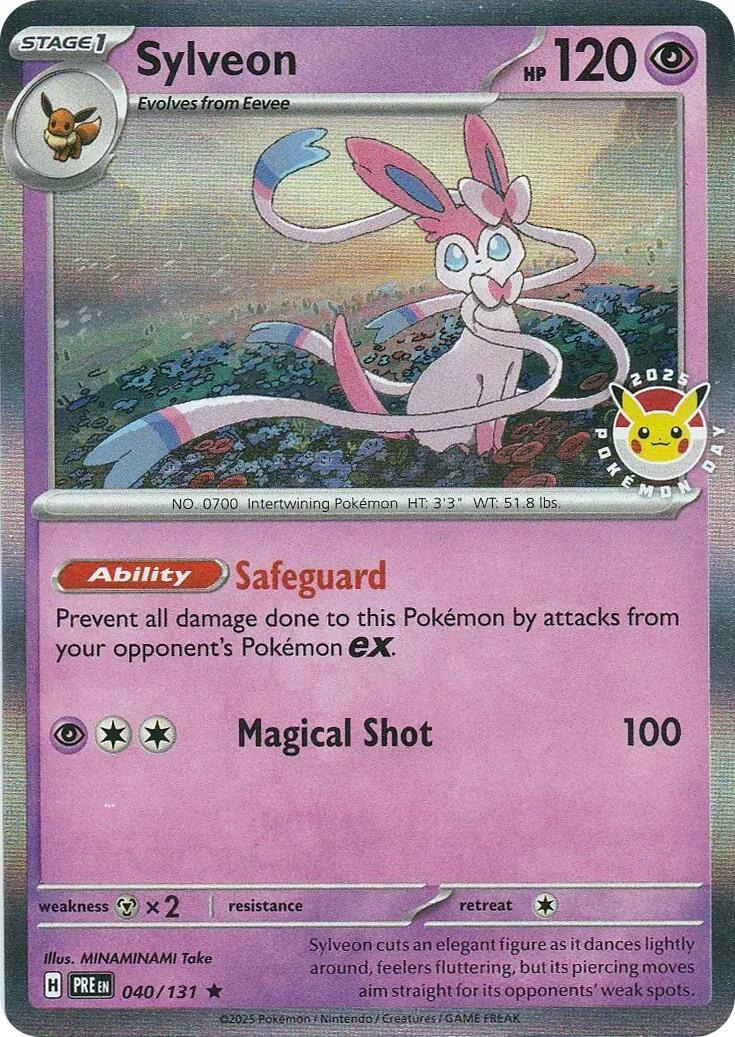 Sylveon (040/131) (Pokemon Day) [Scarlet & Violet: Prismatic Evolutions] | Rock City Comics