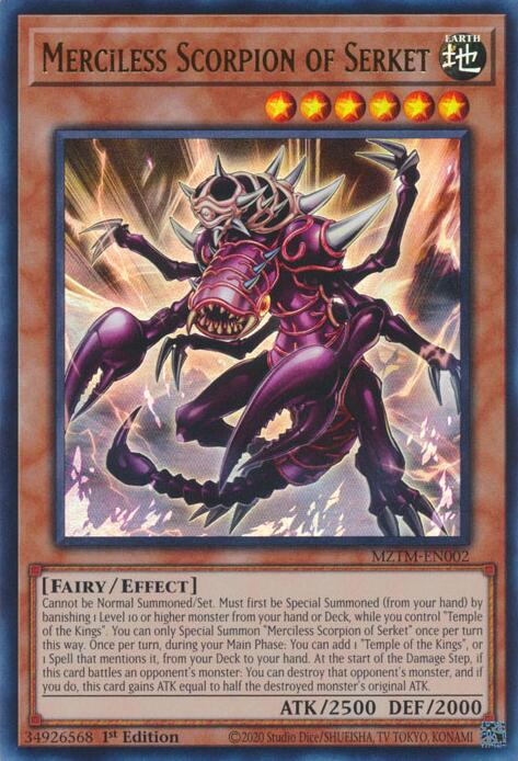 Merciless Scorpion of Serket [MZTM-EN002] Ultra Rare | Rock City Comics