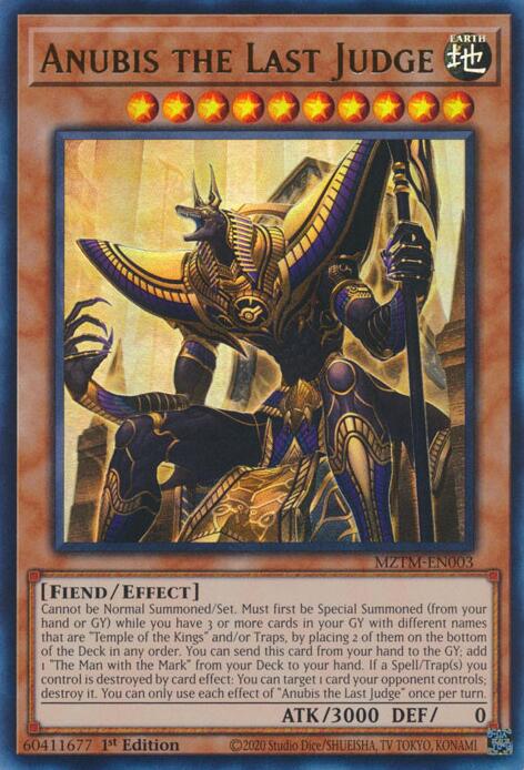 Anubis the Last Judge [MZTM-EN003] Ultra Rare | Rock City Comics