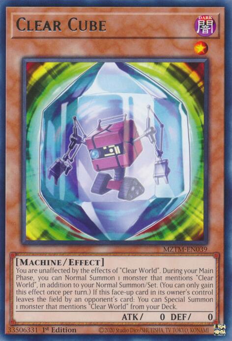 Clear Cube [MZTM-EN039] Rare | Rock City Comics