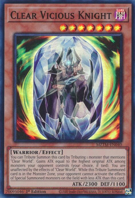 Clear Vicious Knight [MZTM-EN040] Super Rare | Rock City Comics