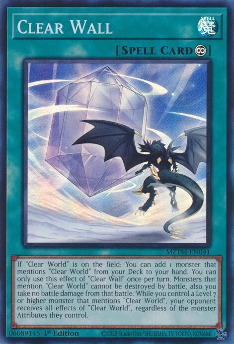 Clear Wall [MZTM-EN041] Super Rare | Rock City Comics