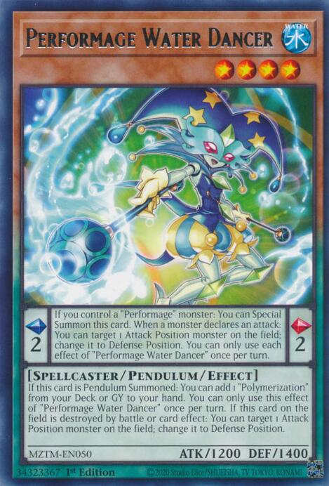 Performage Water Dancer [MZTM-EN050] Rare | Rock City Comics
