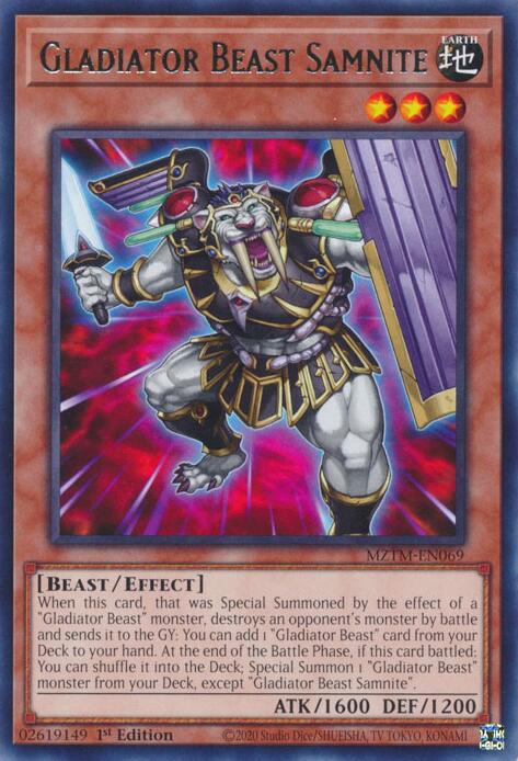 Gladiator Beast Samnite [MZTM-EN069] Rare | Rock City Comics