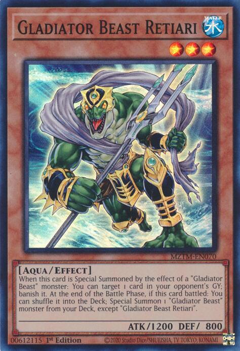 Gladiator Beast Retiari [MZTM-EN070] Super Rare | Rock City Comics