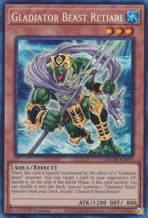 Gladiator Beast Retiari (Collector's Rare) [MZTM-EN070] Collector's Rare | Rock City Comics
