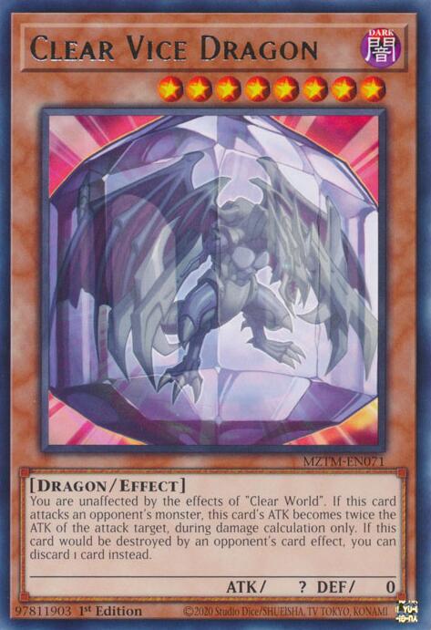 Clear Vice Dragon [MZTM-EN071] Rare | Rock City Comics