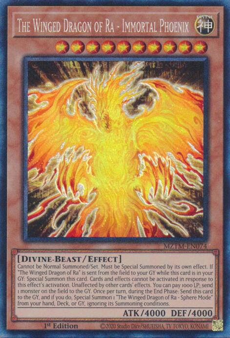 The Winged Dragon of Ra - Immortal Phoenix (Collector's Rare) [MZTM-EN074] Collector's Rare | Rock City Comics