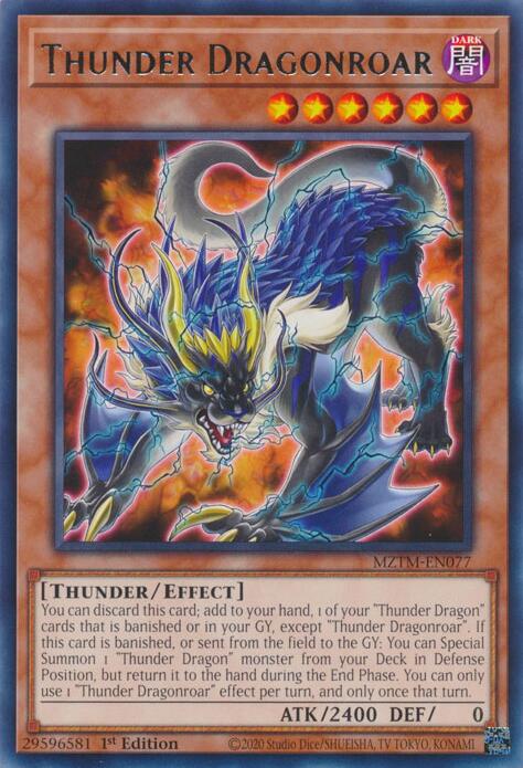 Thunder Dragonroar [MZTM-EN077] Rare | Rock City Comics