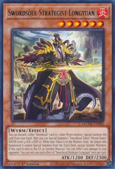 Swordsoul Strategist Longyuan [MZTM-EN082] Rare | Rock City Comics
