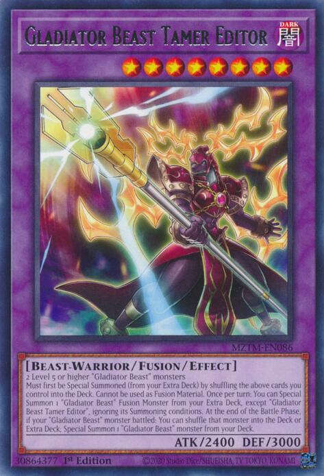 Gladiator Beast Tamer Editor [MZTM-EN086] Rare | Rock City Comics