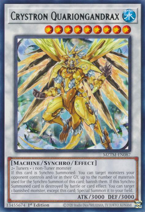 Crystron Quariongandrax [MZTM-EN087] Rare | Rock City Comics