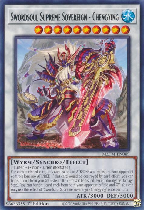 Swordsoul Supreme Sovereign - Chengying [MZTM-EN089] Rare | Rock City Comics