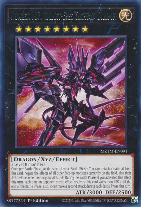 Number 107: Galaxy-Eyes Tachyon Dragon [MZTM-EN091] Rare | Rock City Comics