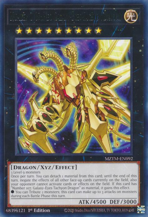 Number C107: Neo Galaxy-Eyes Tachyon Dragon [MZTM-EN092] Rare | Rock City Comics