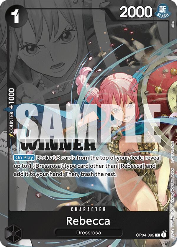 Rebecca (Winner Pack 2025 Vol. 2) [One Piece Promotion Cards] | Rock City Comics